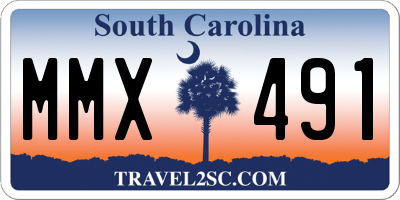 SC license plate MMX491
