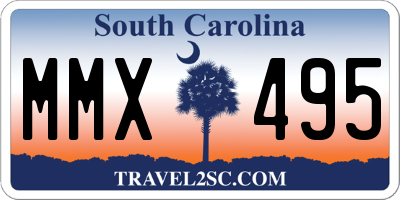 SC license plate MMX495