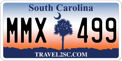 SC license plate MMX499