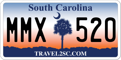 SC license plate MMX520
