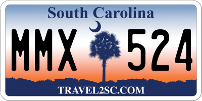 SC license plate MMX524