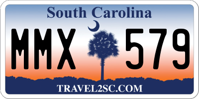 SC license plate MMX579