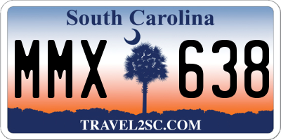 SC license plate MMX638