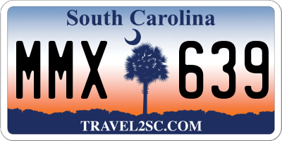 SC license plate MMX639