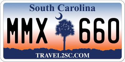 SC license plate MMX660