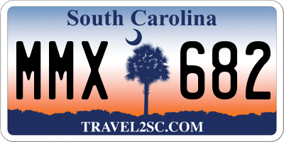 SC license plate MMX682