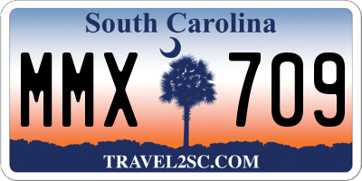 SC license plate MMX709