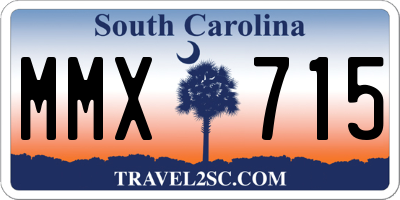 SC license plate MMX715