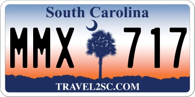 SC license plate MMX717