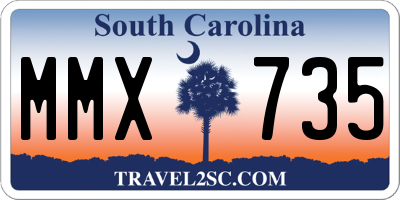 SC license plate MMX735