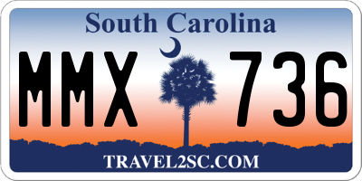 SC license plate MMX736