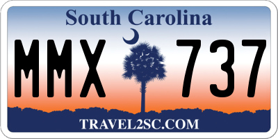 SC license plate MMX737