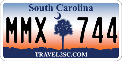 SC license plate MMX744