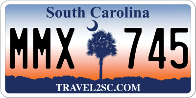 SC license plate MMX745