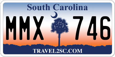 SC license plate MMX746