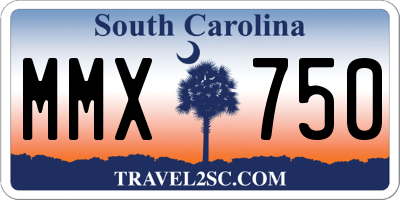 SC license plate MMX750