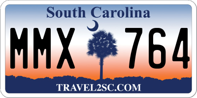 SC license plate MMX764