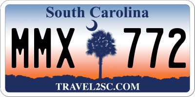 SC license plate MMX772