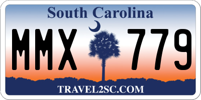 SC license plate MMX779