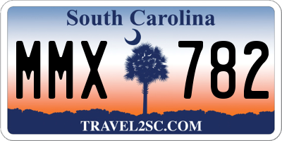 SC license plate MMX782