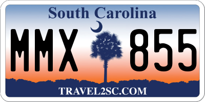 SC license plate MMX855