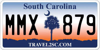 SC license plate MMX879