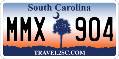 SC license plate MMX904