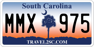 SC license plate MMX975