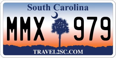 SC license plate MMX979
