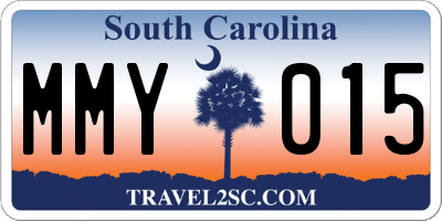 SC license plate MMY015