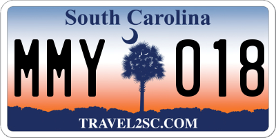 SC license plate MMY018