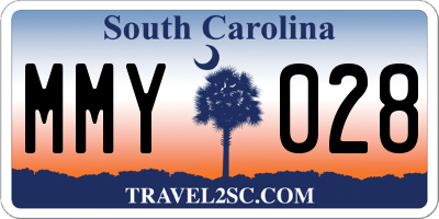 SC license plate MMY028