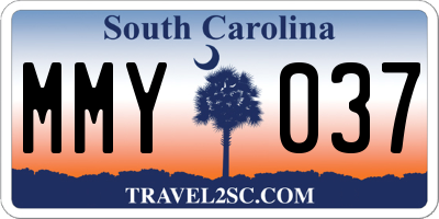 SC license plate MMY037