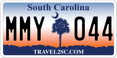 SC license plate MMY044
