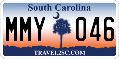 SC license plate MMY046