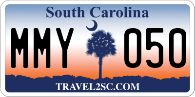 SC license plate MMY050