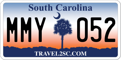 SC license plate MMY052