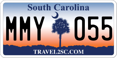 SC license plate MMY055