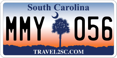 SC license plate MMY056