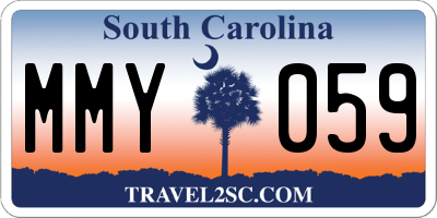 SC license plate MMY059
