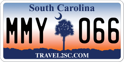SC license plate MMY066