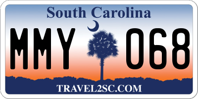 SC license plate MMY068