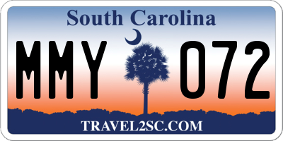 SC license plate MMY072