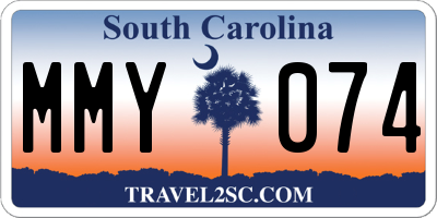 SC license plate MMY074