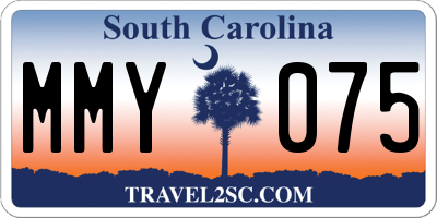 SC license plate MMY075