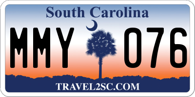 SC license plate MMY076