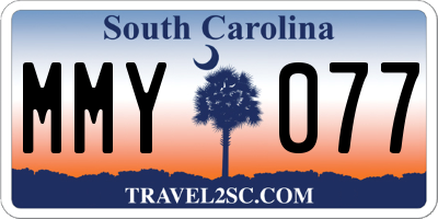 SC license plate MMY077