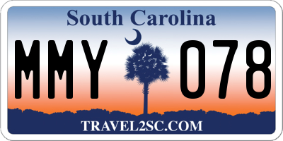 SC license plate MMY078