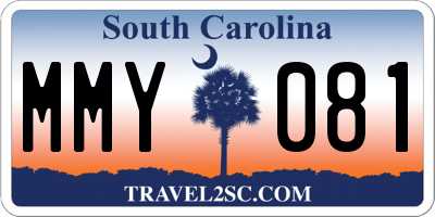 SC license plate MMY081