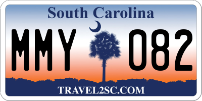 SC license plate MMY082